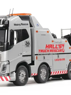 Vorteilspreis | Tamiya Camion Volvo FH16 Globetrotter 750 8x4 Tow Truck Silver KIT 47528
