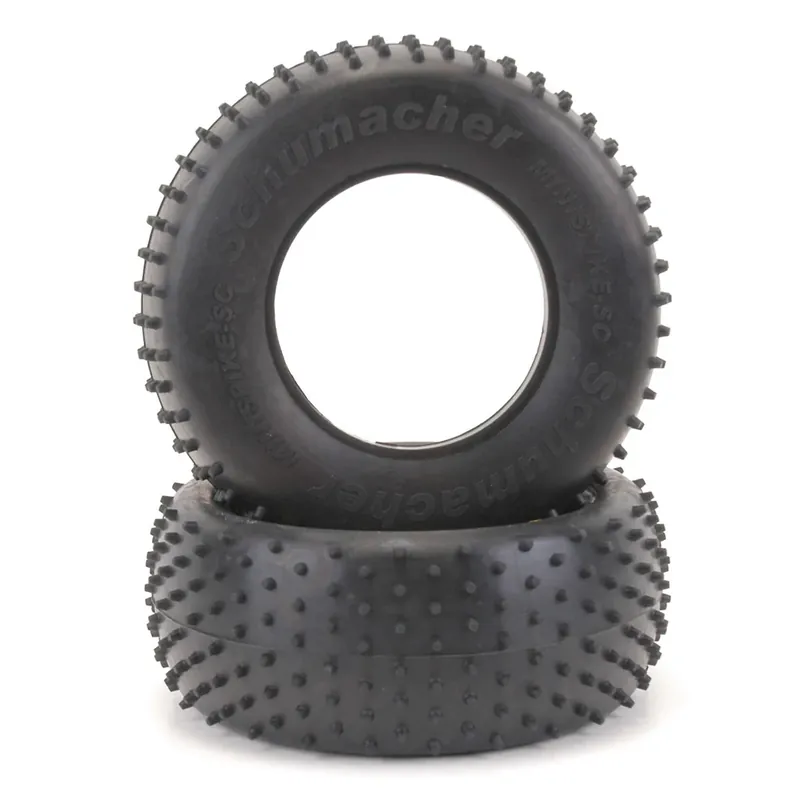 Schumacher Pneus Short Course 1/10 Arrière Mini Spike Silver (x2) U6773 | Bewährte Qualität