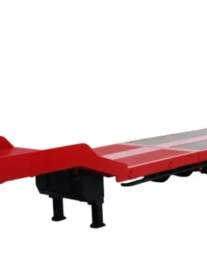 Mega-Angebot | AMEWI 22742 Tieflader-Sattelauflieger Dreiachser für Scania 1 18 rot Zubehör für AM22717