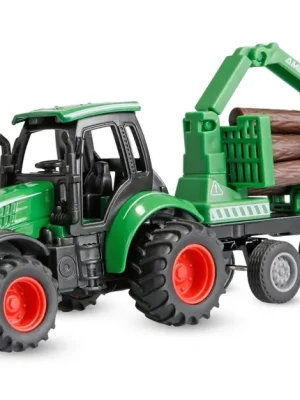 NEU AMEWI 22792 Traktor aus Metall mit Rückeanhänger, Ladekran 1 64 RTR grün | Kundenfavorit