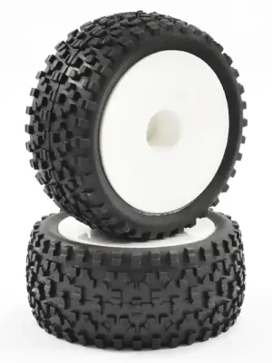 Jetzt verfügbar | NEU Fastrax FAST0039 Cuboid Buggy Reifen, Dish Felgen, weiß, 1 10 - hinten