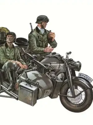 Sonderaktion | Italeri 0317 Motorrad-Gespann Zündapp KS750, Bausatz, 1 35