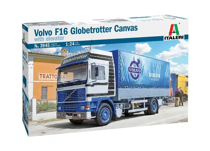 Preiswert - Italeri 3945 Volvo F16 Plane mit Hebebühne, Bausatz, 1 24