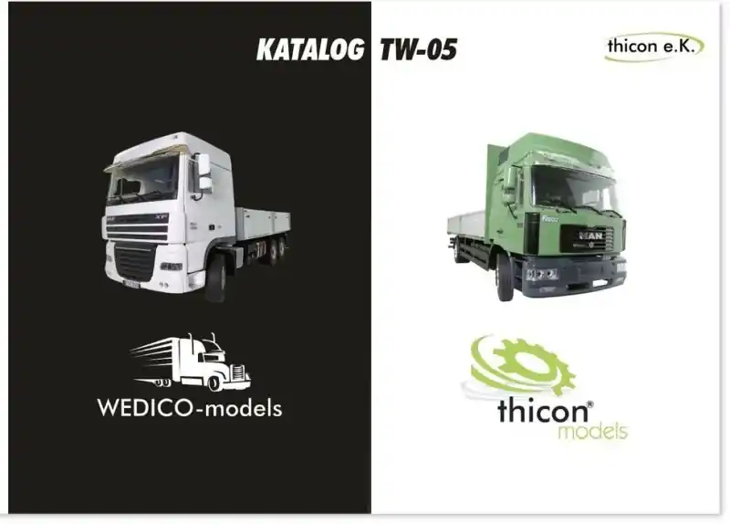 Thicon Models 90009 Katalog TW-05 thicon-models/WEDICO-models DE - Nur solange der Vorrat reicht