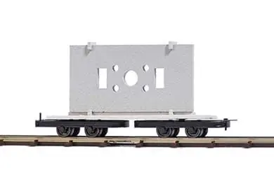 Drehgestellwagen mit Betonelement -1 87- -Feldbahn- | Extra-Rabatt