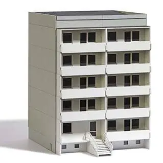 Extra-Rabatt - Plattenbau WBS 70 -Bausatz- -1 120-