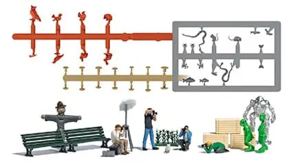 Angebot | Fotografen (4 Stück) -Action-Set- -1 87-