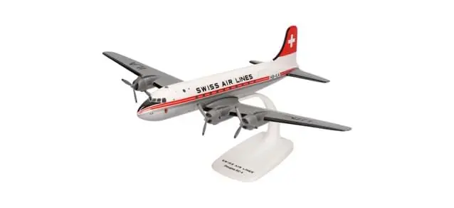 Sichere Zahlung - Swissair Douglas DC-4 (1 125) -Snap-Fit-