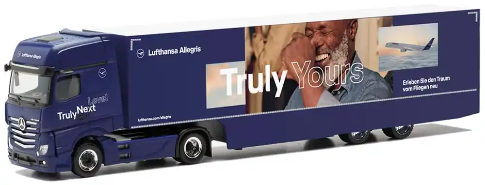 Lufthansa Allegris "Truly Yours", Actros GigaSpace vvsp. EuroKoAufl. vollverkleidet | Sehr gefragt