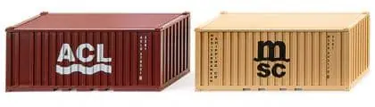 20ft. Container Set "ACL + MSC" - Super-Preis