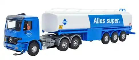 Nur begrenzt verfügbar - Aral Actros Tankaufl. 3/3achs -1 87- -CarMotion-