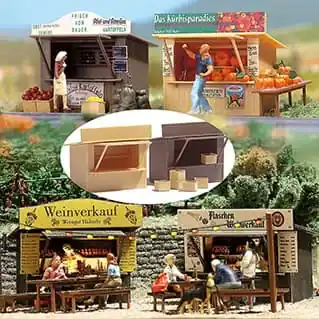 Zwei Verkaufsbuden -1 87- - Kundenliebling