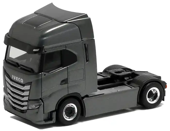 Günstig - Iveco S-Way Zugm. 2achs vvsp. (mondsteingrau metallic, Chassis schwarz, Felgen chrom/schwarz)
