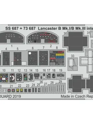 Ausverkauf | Innenraum des Avro Lancaster BI / III (zur Verwendung mit Airfix-Kits) Zubehör