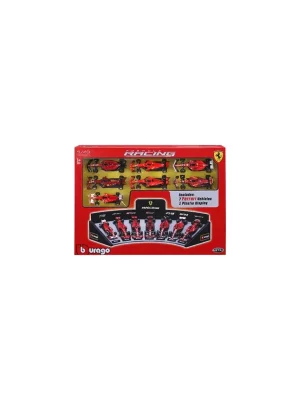 1/43 - Pack of 7 Ferrari Formula 1 vehicles with a display stand Miniatur - Einfache Rückgabe
