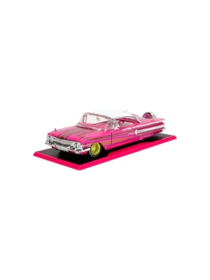 1 24 chevrolet impala low rider red pink slips 1960 Miniatur - Werkspreis