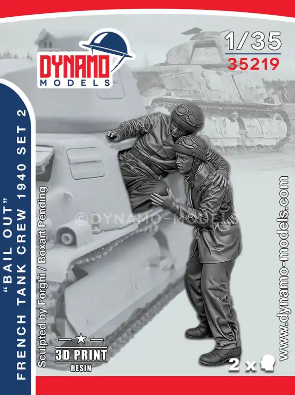 1940 French Tank Crew "Bail Out" Set 2 - Brandneu