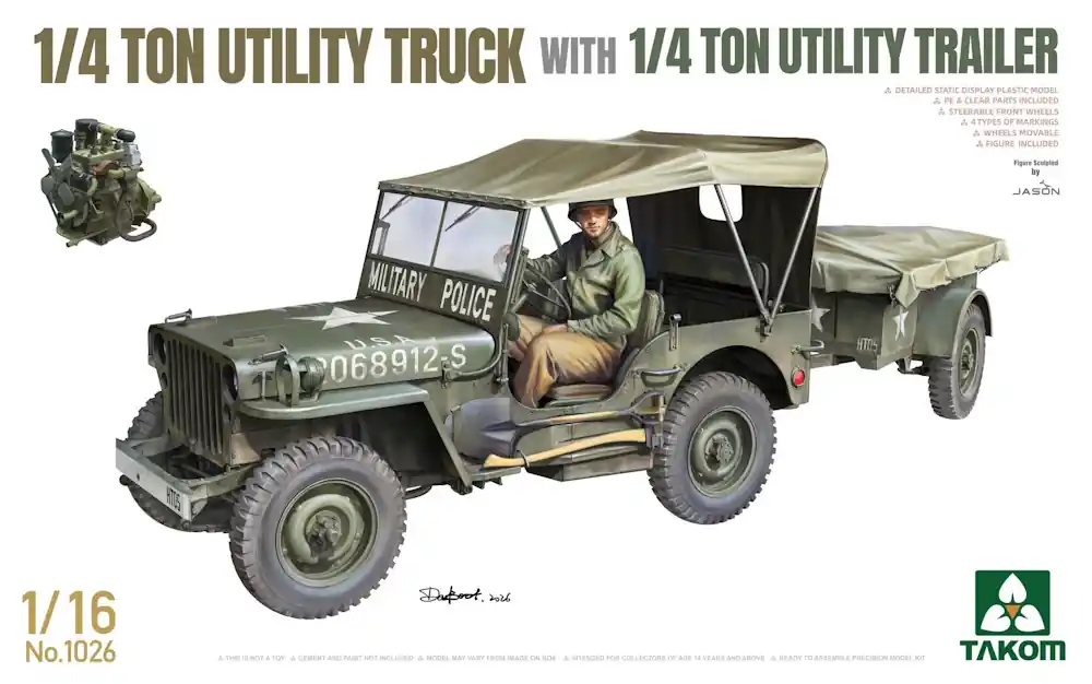 ¼-ton Utility Truck With ¼-ton Utility Trailer - Angebot